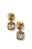 Making It Known Clear and Gold Drop Earrings
