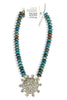 Made In The Deep South 1950s Brooch 1960s Jasper Beads Necklace
