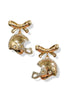 Friday Nights Gold Helmet Earrings