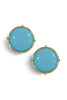 Simple Living Turquoise Round Earrings