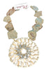 Made In The Deep South 1970s Shell Pendant 1960s Brooch 1960s Jasper Bead Necklace