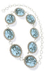 Keep It Coming Silver and Turquoise Chain Belt