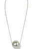 Meadow Rhodium Pearl Drop Necklace