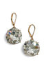 Trusting You Clear Round Glass Stone Earrings