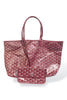 Goyard Saint Louis PM PVC & Leather Tote Bordeaux