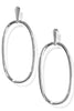 Over You Silver Drop Earrings