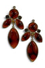 Warm Glow Brown Drop Earrings