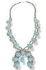 Cheyenne Western Turquoise Teardrop Stone Necklace