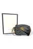 Gucci GG Marmont Leather Chain Shoulder Bag Black