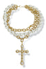 So Much Passion Cream and Gold Layered Necklace