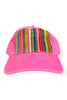 Kilim Baseball Hat - Hot Pink 55