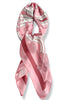 Back and Forth Pink Belt and Woven Pattern Square Scarf