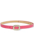 Holding On Fuchsia Pearl Rhinestone Belt