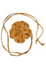 Marlowe Light Camel Flower Cord Belt