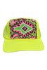 Kilim Trucker Hat - Neon Yellow 79