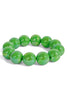 Endless Journey Green Ball Stretch Bracelet