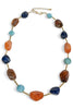 New Prospective Brown Marble Beaded Bar Necklace