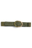 A Long Run Olive Stretch Belt