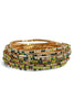 Lights, Camera, Action Gold and Emerald Bracelet Set