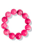 Onto Better Things Fuchsia Ball Bead Bracelet