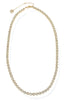 Tara Clear and Gold Glass Stone Necklace