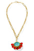 Virtue Here It Comes Gemstone Fanned Pendant Necklace