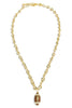 Football Gold Chain Necklace