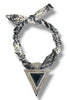 Kristalize Triangle Snake Print Scarf Necklace