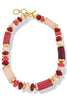 Julie Vos Amalfi Watermelon Multi Statement Necklace