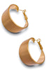 Walking Alone Hoops - Matte Gold | RESTOCK