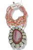 Made In The Deep South 1970s Agate & Pearl 1950s Necklace
