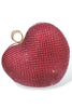 Having A Big Heart Rhinestone Clutch