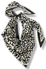 Katherine Black Cheetah Triangle Scarf