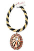 Made In The Deep South 1960s Shell & Agate Pendant 1980s Monet Necklace