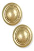 Time For Everything Oval Gold Earring