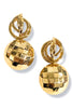 Dancing Into the Night Gold Statement Earrings
