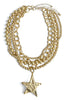 Twinkle Worn Gold Layered Bead Necklace