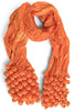 Out In The Open Orange Oblong Scarf