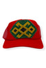 Kilim Trucker Hat - Red 230