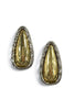 Being You Gold Two Tone Teardrop Earrings