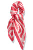 Nobody Better Pink Zebra Pattern Square Scarf