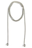 Legendary Silver Popcorn Chain Wrap Necklace