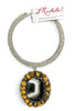 Made in the Deep South 1970s Agate & Tiger Eye Pendant 1970s Necklace