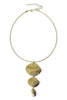 Full Of Hope Gold Linear Drop Choker Necklace