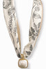 Virtue Tiana Taupe Foilage Scarf Necklace