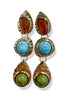 Hailey Multi Linear Stone Earrings
