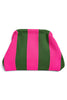 Fine Line Fuchsia & Green Clutch Bag