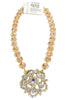 Made In The Deep South 1950s Brooch 1970s Crystal Bead Necklace
