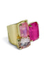 Aviana Pink Multi Shape Crystal Cluster Adjustable Ring