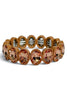 Duncan Dark Champagne Oval Stretch Bracelet